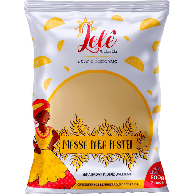 Massa para Pastel Lelê Disco Grande 500g