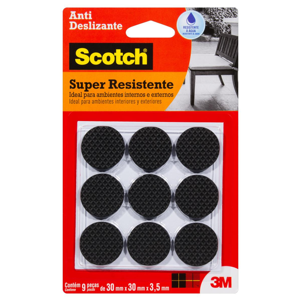Protetor Antirrisco Scotch Grande - Redondo - Preto