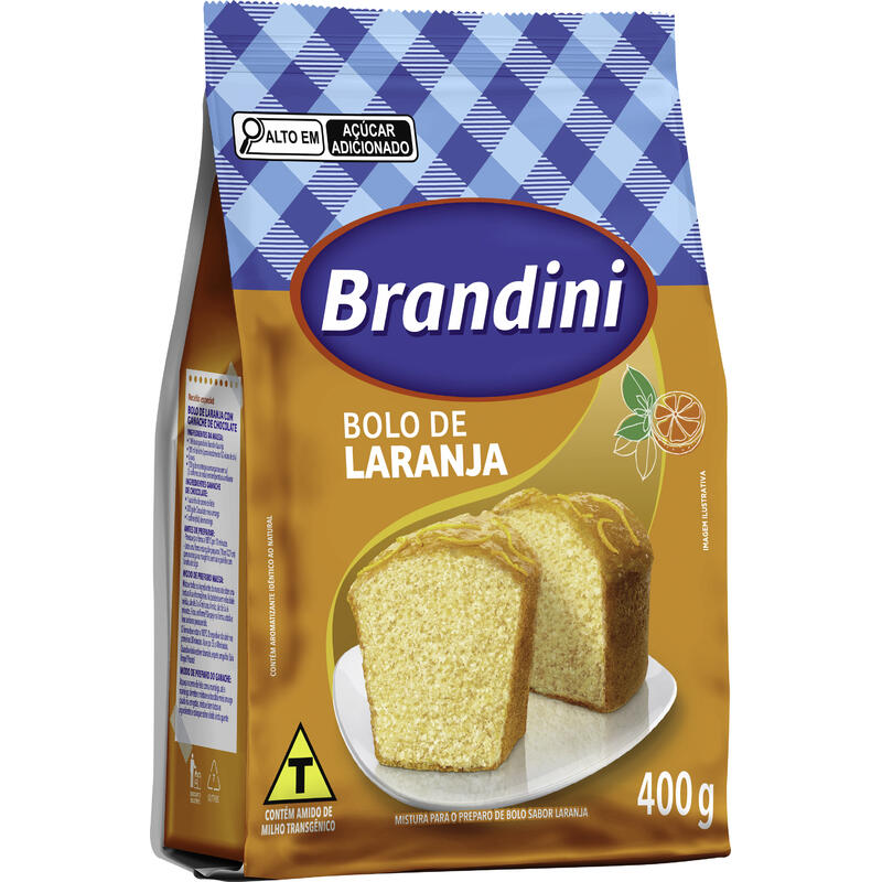 Mistura para Bolo Brandini Laranja 400g