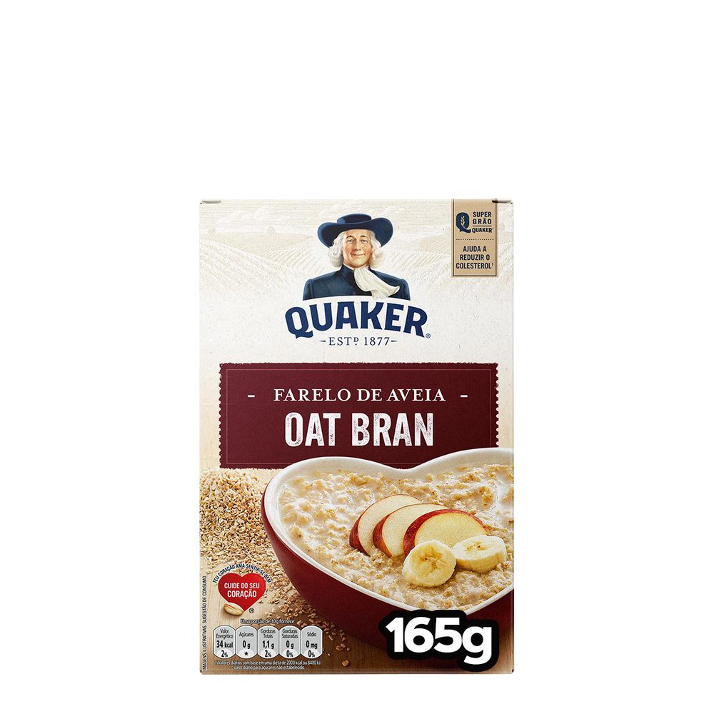 Farelo de Aveia Quaker Oat Bran  165g