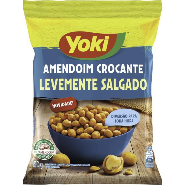 Amendoim Crocante Yoki Levemente Salgado 150g