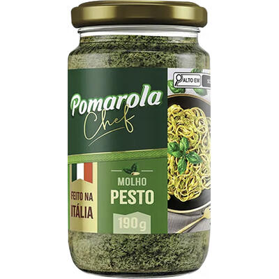 Molho Italiano Pomarola 190g - Chef - Pesto - Vidro