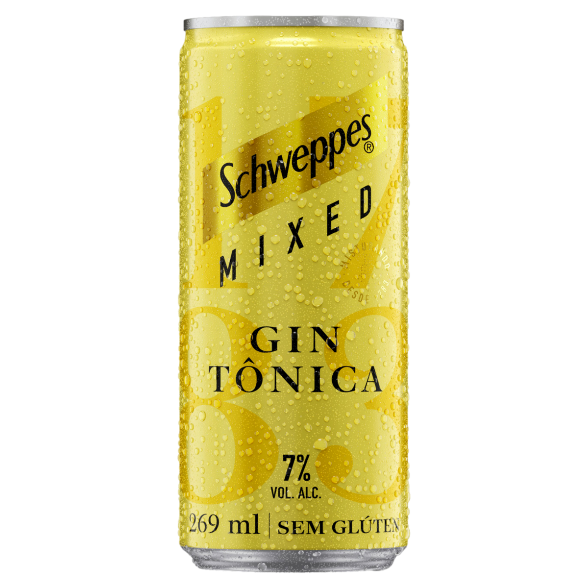 Gin Tônica SCHWEPPES Mixed Sem Glúten 269ml