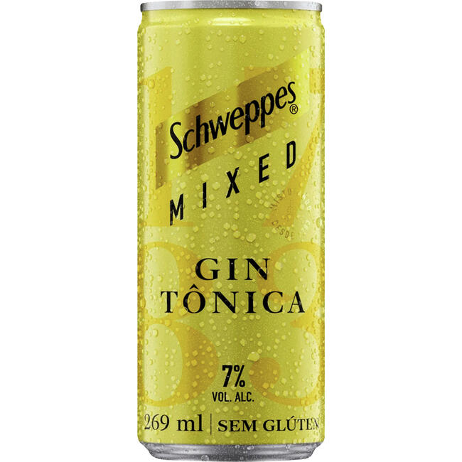 Gin Tônica SCHWEPPES Mixed Sem Glúten 269ml