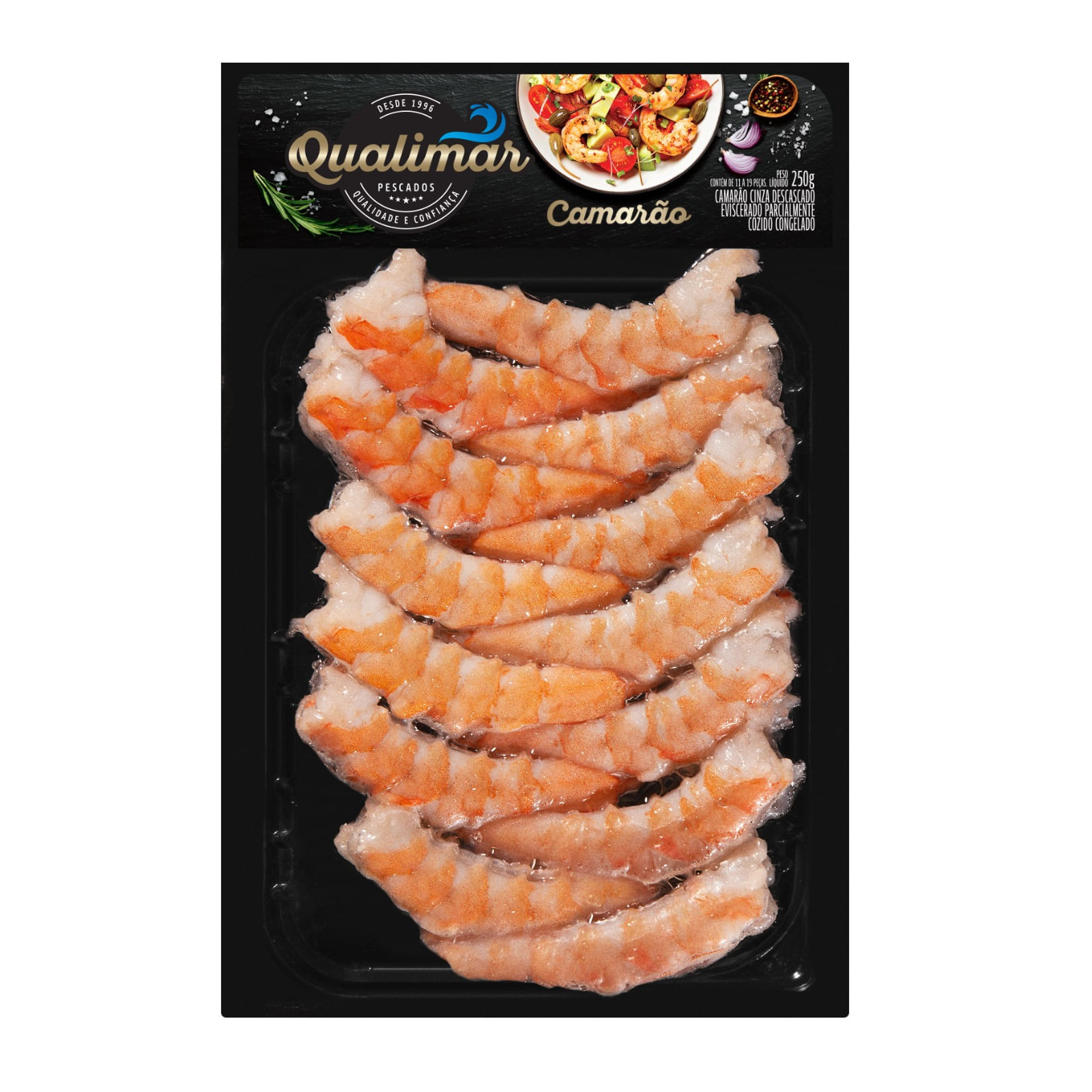 Camarão Qualimar Descascado 21/25 Esvicerado 250g
