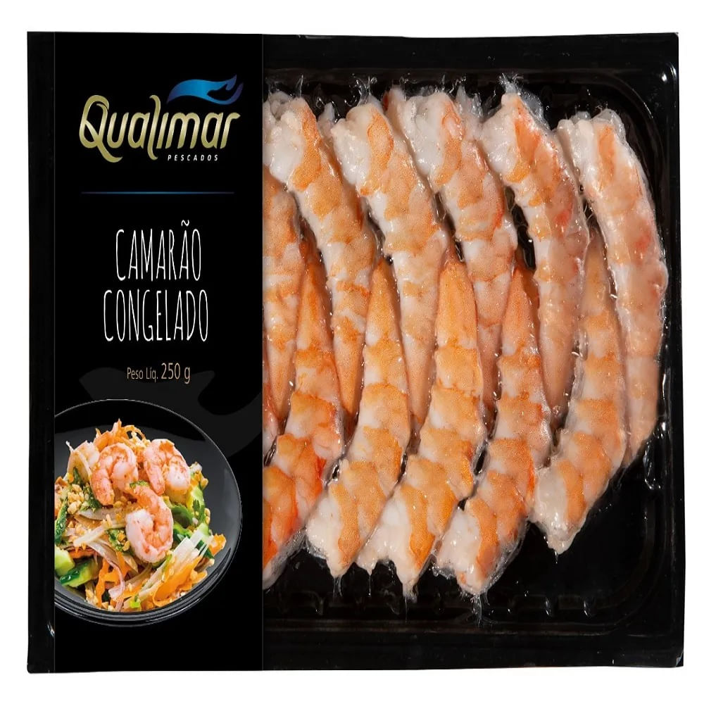 Camarão Qualimar Descascado 21/25 Esvicerado 250g