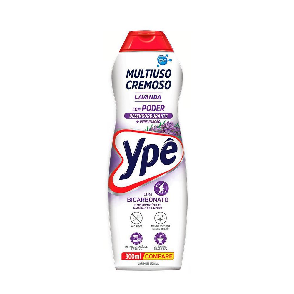 Saponáceo Ypê Multiuso Cremoso Lavanda 300ml