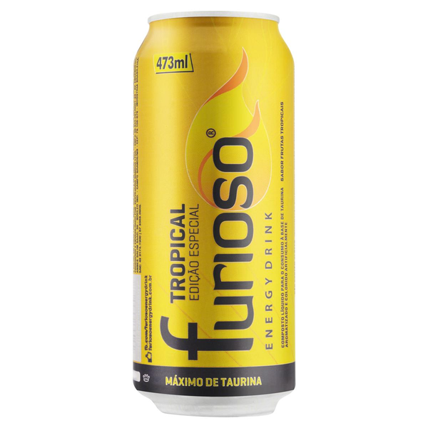 Bebida Energética Furioso 473ml - Tropical - Lata