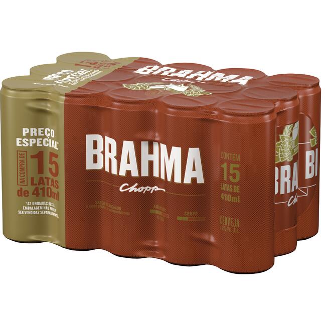 Cerveja Brahma Chopp Pack 15X410ml