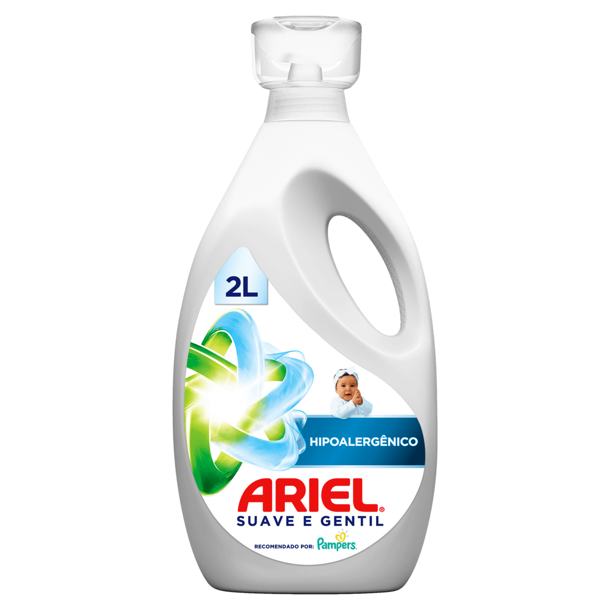 Lava-Roupas Líquido Suave e Gentil Ariel Frasco 2l