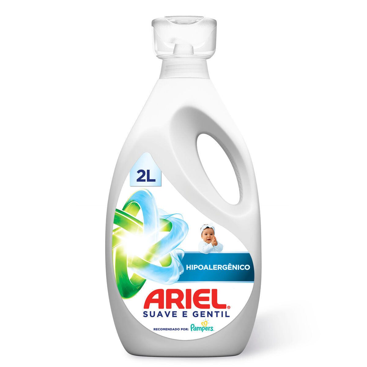 Lava-Roupas Líquido Suave e Gentil Ariel Frasco 2l