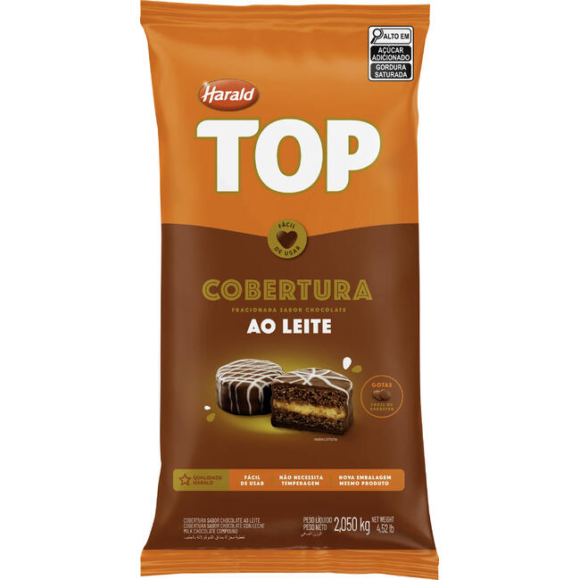 Cobertura de Chocolate Harald Gotas Ao leite 2,050kg