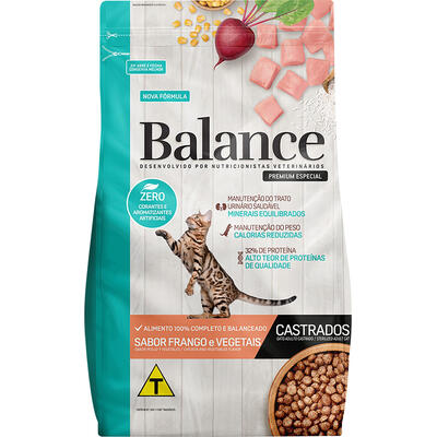 Ração para Gatos Balance 2,7kg - Adultos - Castrados