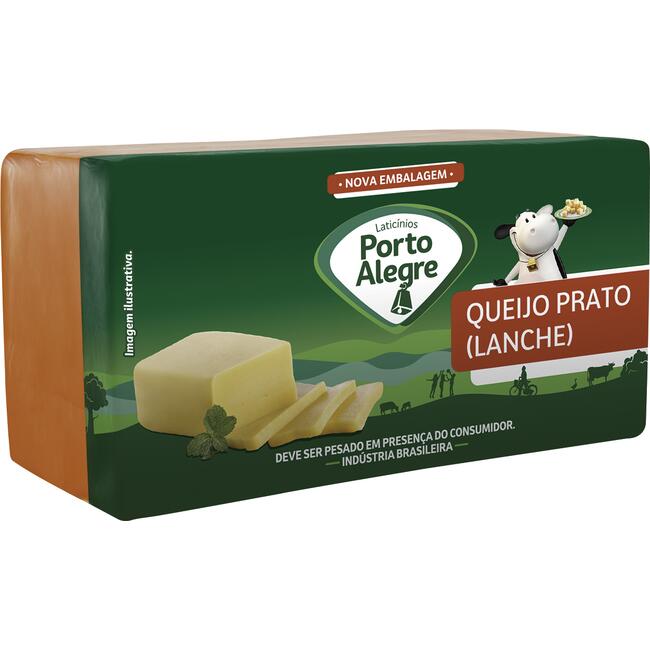 Queijo Prato Lanche Porto Alegre Preço por quilo na peça