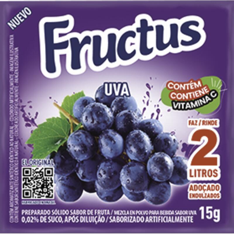 Refresco em Pó Fructus Uva 15g