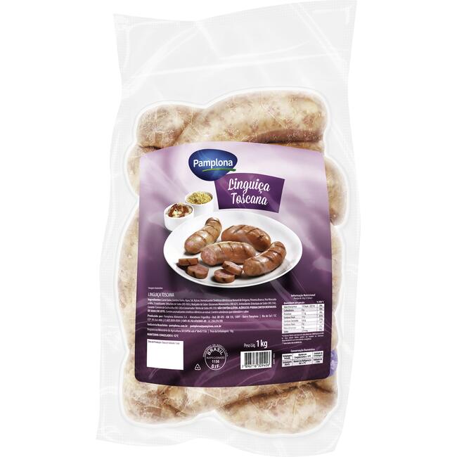 Linguiça Toscana Pamplona Congelada 1kg