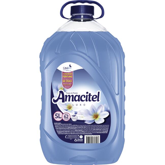 Amaciante para Roupas Amacitel Toque de Poesia Azul 5L