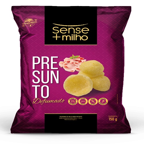 Salgadinho Sense Mais Milho Presunto Defumado 150g