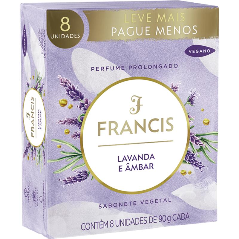 Sabonete Francis Clássico Lilás 8x90g