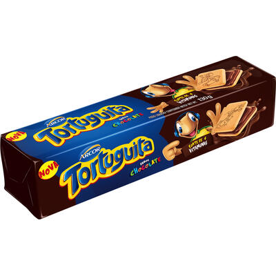 Biscoito Recheado Tortuguita Chocolate 130g