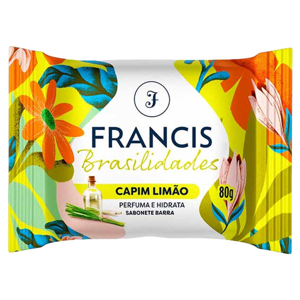 Sabonete Barra Capim-Limão Francis Brasilidades Flow Pack 80g
