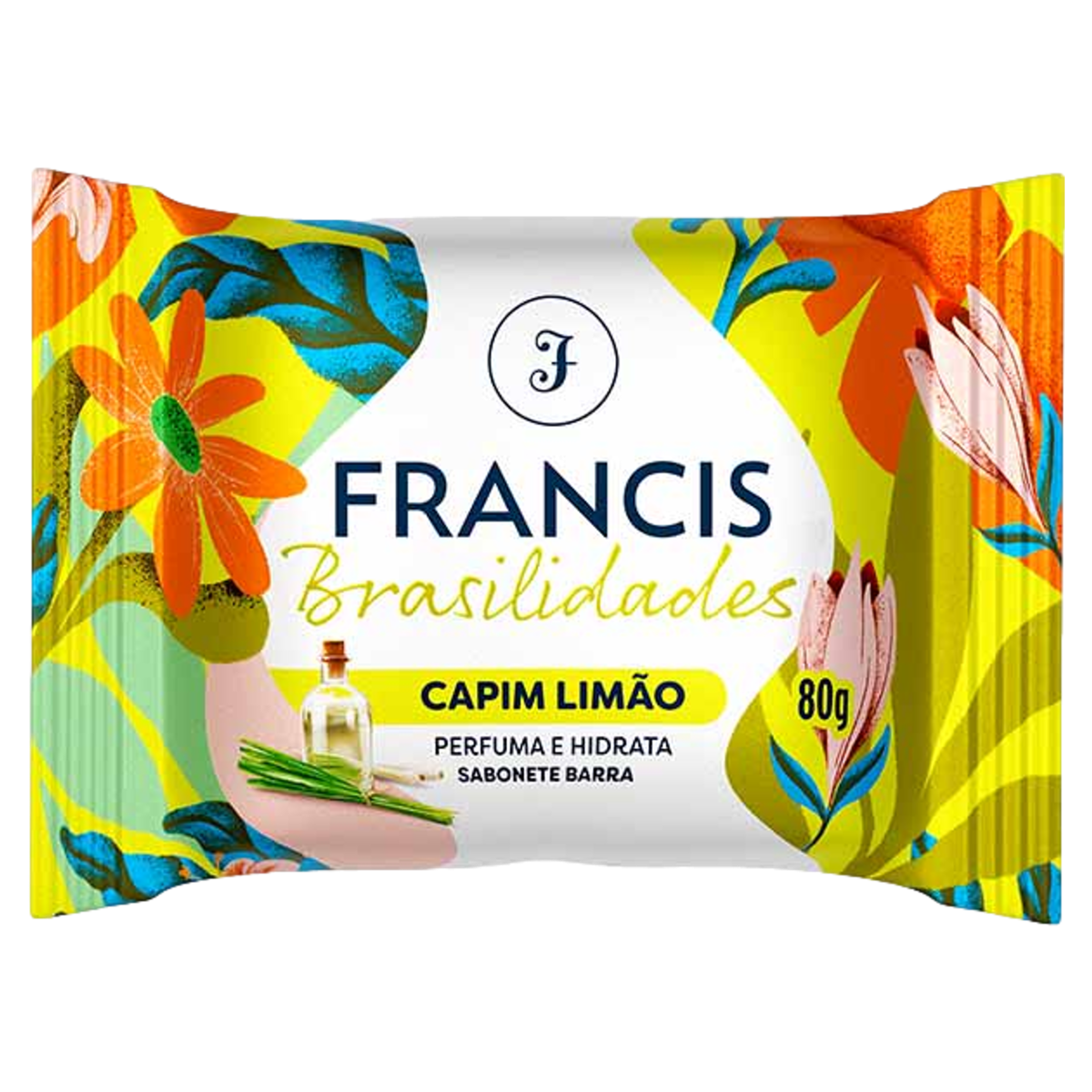Sabonete Barra Capim-Limão Francis Brasilidades Flow Pack 80g