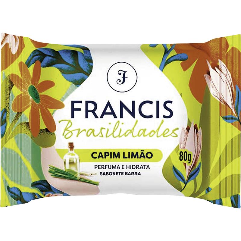Sabonete Barra Capim-Limão Francis Brasilidades Flow Pack 80g