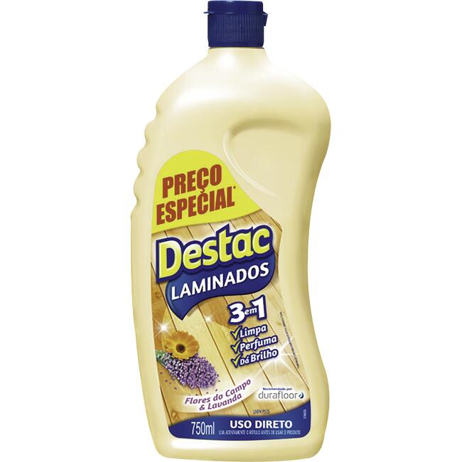Limpador de Pisos Laminados Destac 750mL 20% de desconto
