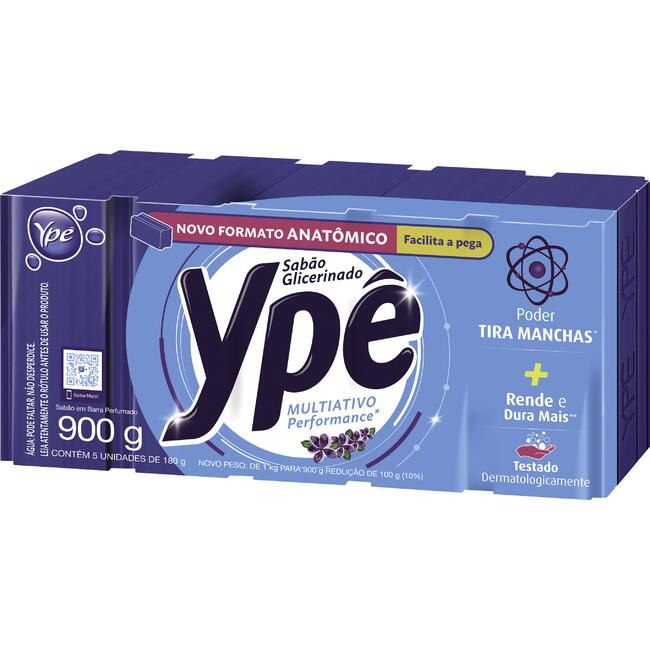 Sabão em Barra Ypê Azul Perfumado 5x180g