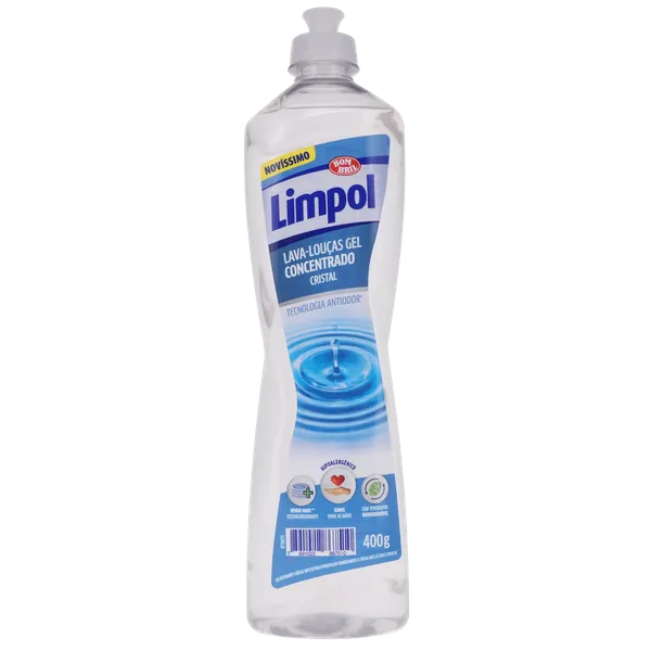Detergente Líquido Limpol 400g - Gel Cristal