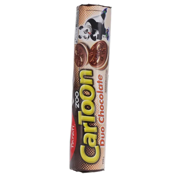 Biscoito Recheado Cartoon Parati 110g - Duo Chocolate