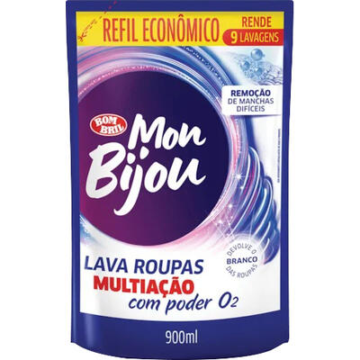 Lava Roupas Mon Bijou Azul 900g