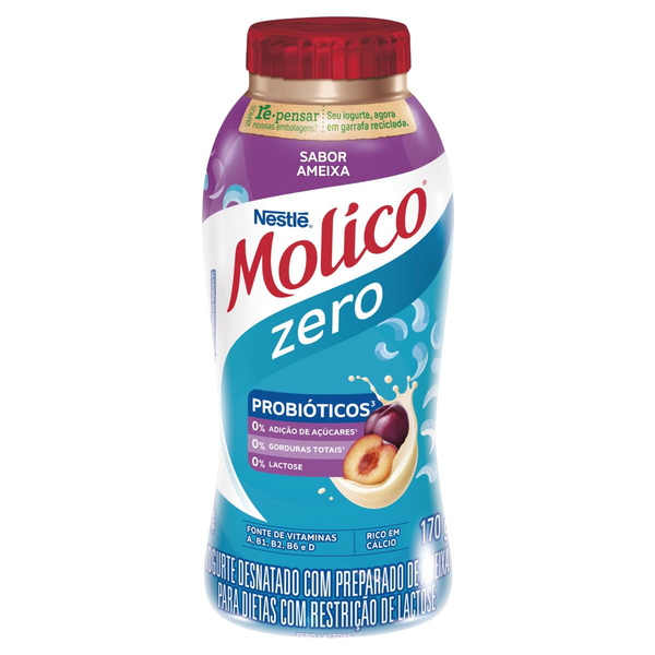 Iogurte Molico 170g - Zero Lactose - Ameixa