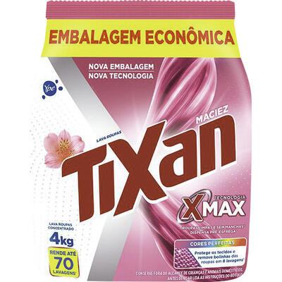 Sabão em Pó Tixan Ypê 4kg - Maciez - Sachê
