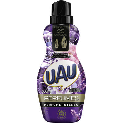 Amaciante de Roupas Concentrado Uau Lavanda e Frescor 500ml