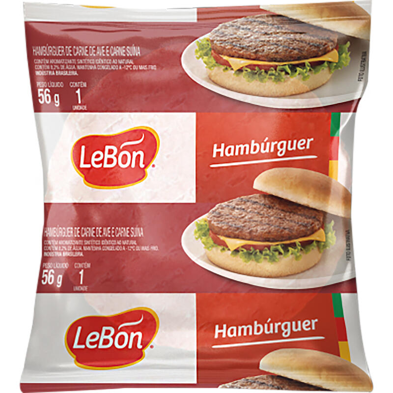 Hambúrguer Lebon Frango e bovino 56g