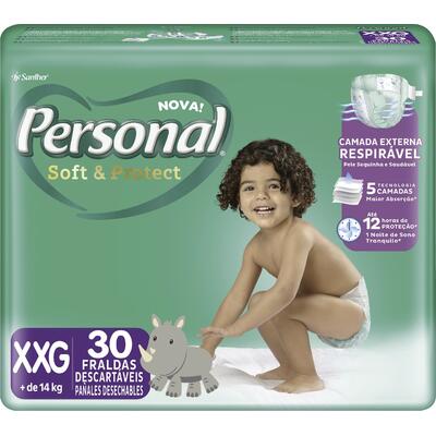Fralda Descartável Personal Mega XXG 30 un