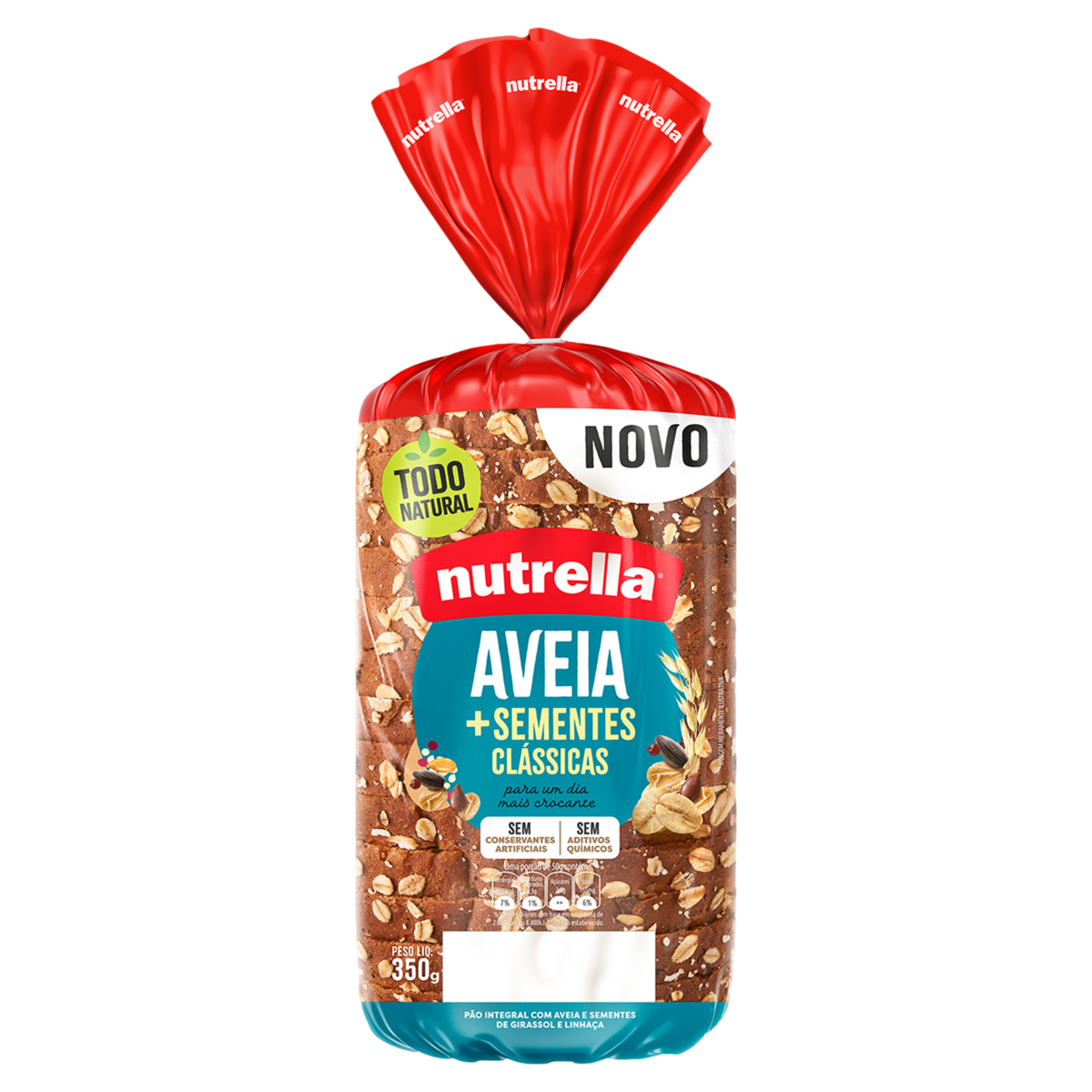 Pão NUTRELLA Aveia + Sementes Clássicas 350g