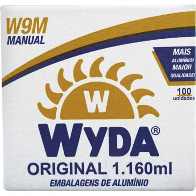 Embalagem de Alumínio Wyda Nº 9 - Manual - 1160ml 100 un