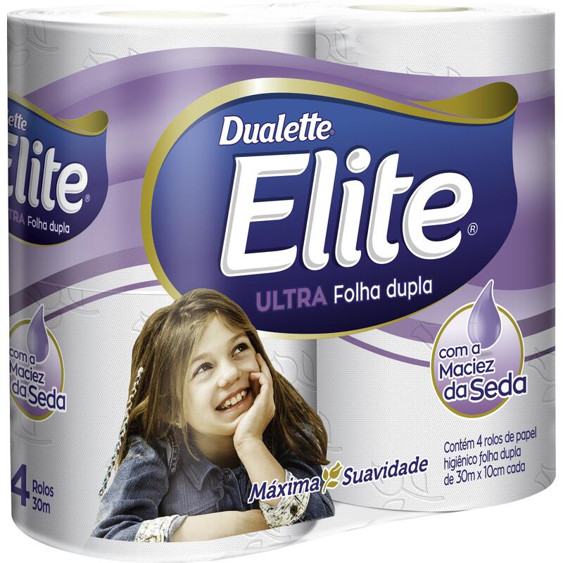 Papel Higiênico Dualette Ultra Folha Dupla - 30m 4 rolos
