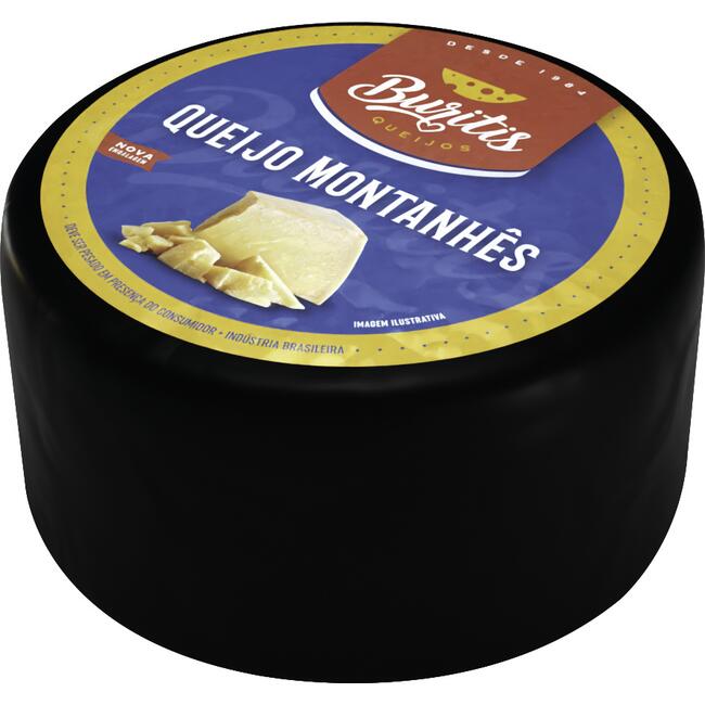 Queijo Buritis Montanhês Preto Preço por quilo na peça