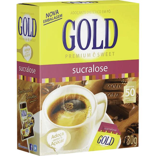 Adoçante em Pó Gold Sucralose 50x0,6g