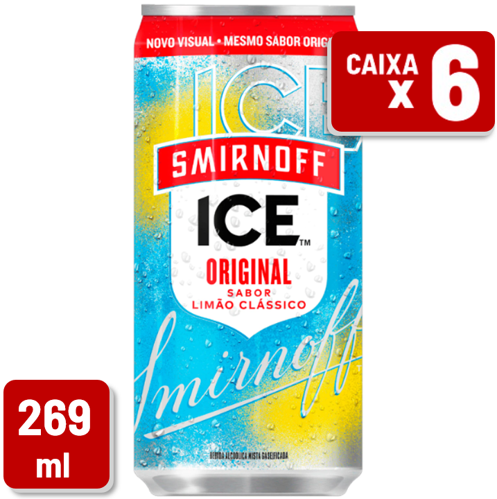 Drink Pronto Smirnoff Ice Lata 269ml Caixa c/ 6 Un