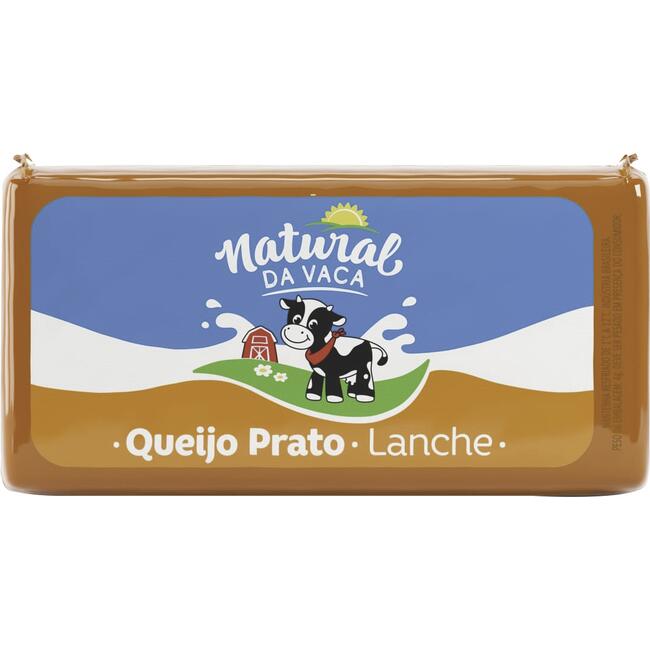 Queijo Prato Lanche Natural da Vaca Preço por quilo na peça