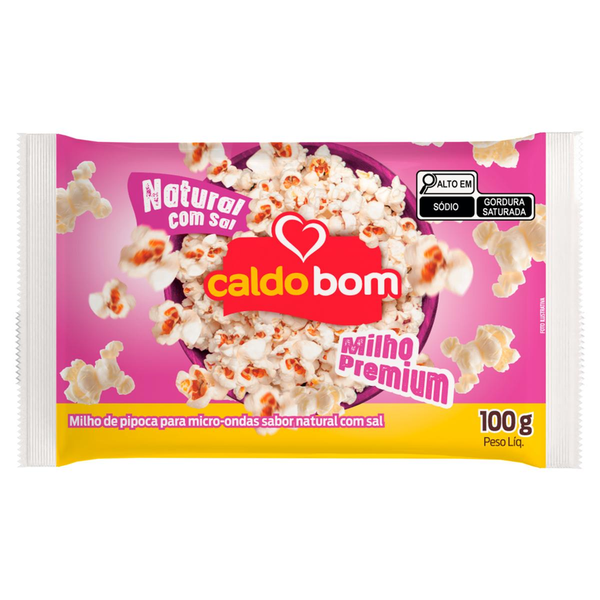 Milho de Pipoca para Micro-ondas Caldo Bom 100g - Natural