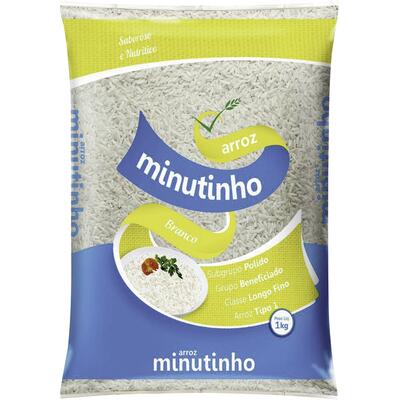Arroz Minutinho Agulhinha Tipo 1 1kg