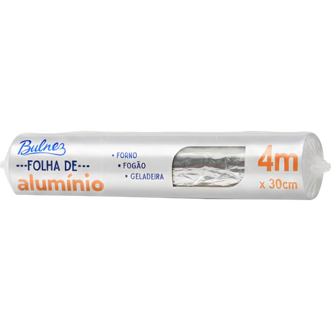 Folha de Alumínio Bulnez 0,30cm x 4m 1 rolo