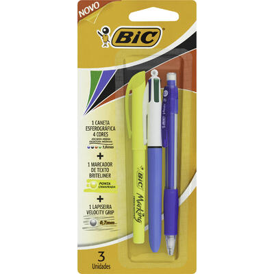 Kit Universitário Bic 3un