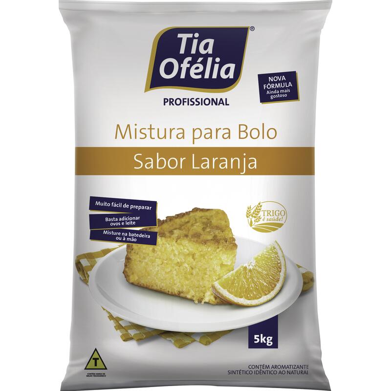 Mistura para Bolo Tia Ofélia Laranja 5kg