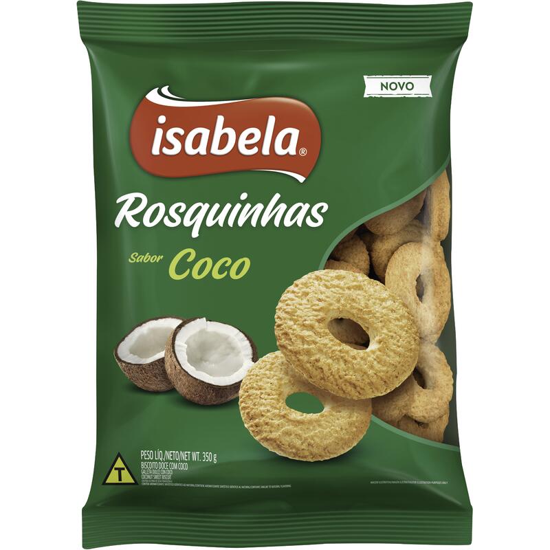 Biscoito Rosquinha Isabela Coco 350g